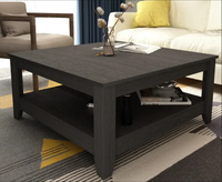 Meubles de salon modernes de Du - Table basse en bois avec étagère de rangement