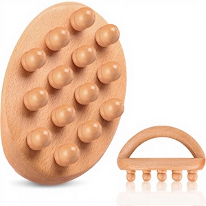 Brosse de massage en bois anti-cellulite à fonctions de drainage lymphatique et de stimulation des points de pression pour le remodelage corporel du ventre - Vente chaude - Guangdong - Product Image 1