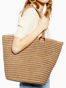 Bolso Tote Grande <span class=keywords><strong>de</strong></span> Paja <span class=keywords><strong>para</strong></span> Mujer, Hecho a Mano, Tejido, Bolso <span class=keywords><strong>de</strong></span> Hombro, Bolso <span class=keywords><strong>de</strong></span> Playa <span class=keywords><strong>de</strong></span> Verano, Bolsos <span class=keywords><strong>de</strong></span> <span class=keywords><strong>Ganchillo</strong></span> - Product Image 1