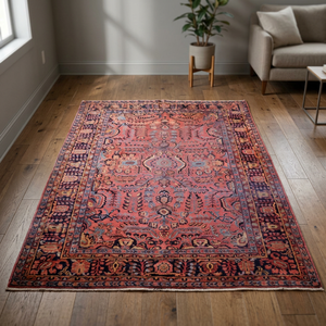 Tapis persan Mahal en laine naturelle noué à la main, unique en son genre, 7'4 x 9'11, de la collection ABC Rugs Kilims - Product Image 2