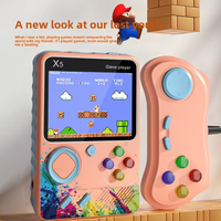 Console de jeu portable classique 500-en-1 X5, pour deux joueurs, mini-appareil de jeu télévisé nostalgique, sans écran tactile