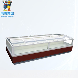 Congélateur d'îlot pour supermarché, vitrine réfrigérée pour aliments surgelés, réfrigérateur pour fabricants - Product Image 1