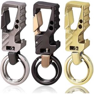 logo Bottle Zinc Alloy End Model Heavy Duty Key Chain Bottle Opener Double Rings Beer Opener Style Car Keychain for <b>Men</b> Women - Product Image 1