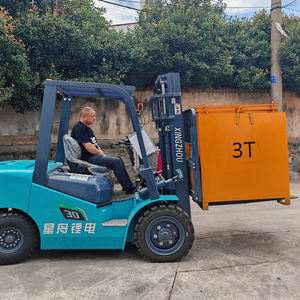 Chariot élévateur diesel d'occasion de 5 tonnes avec mât à 3 étages certifié CE pour l'extérieur tout terrain et compatible <span class=keywords><strong>multi</strong></span>-marques pour la construction - Product Image 6