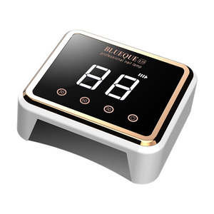 Lámpara de uñas LED UV recargable profesional-Secador de uñas con base de acero inoxidable extraíble, 3 Ajustes de temporizador, sensor inteligente - Product Image 1