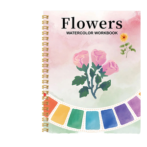 Shlan - Juego de Arte para Colorear con Acuarelas, 4 Hojas de Papel de Dibujo Colorido A4, Impresión Digital/Pincel para Pintar - Product Image 1