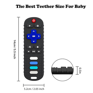 Juguetes de Silicona para la Dentición del Bebé, Mordedor Suave con Forma de Control Remoto de TV para Niños y Niñas, Ecológico y con Características Sensoriales, Regalo para Bebés - Product Image 6