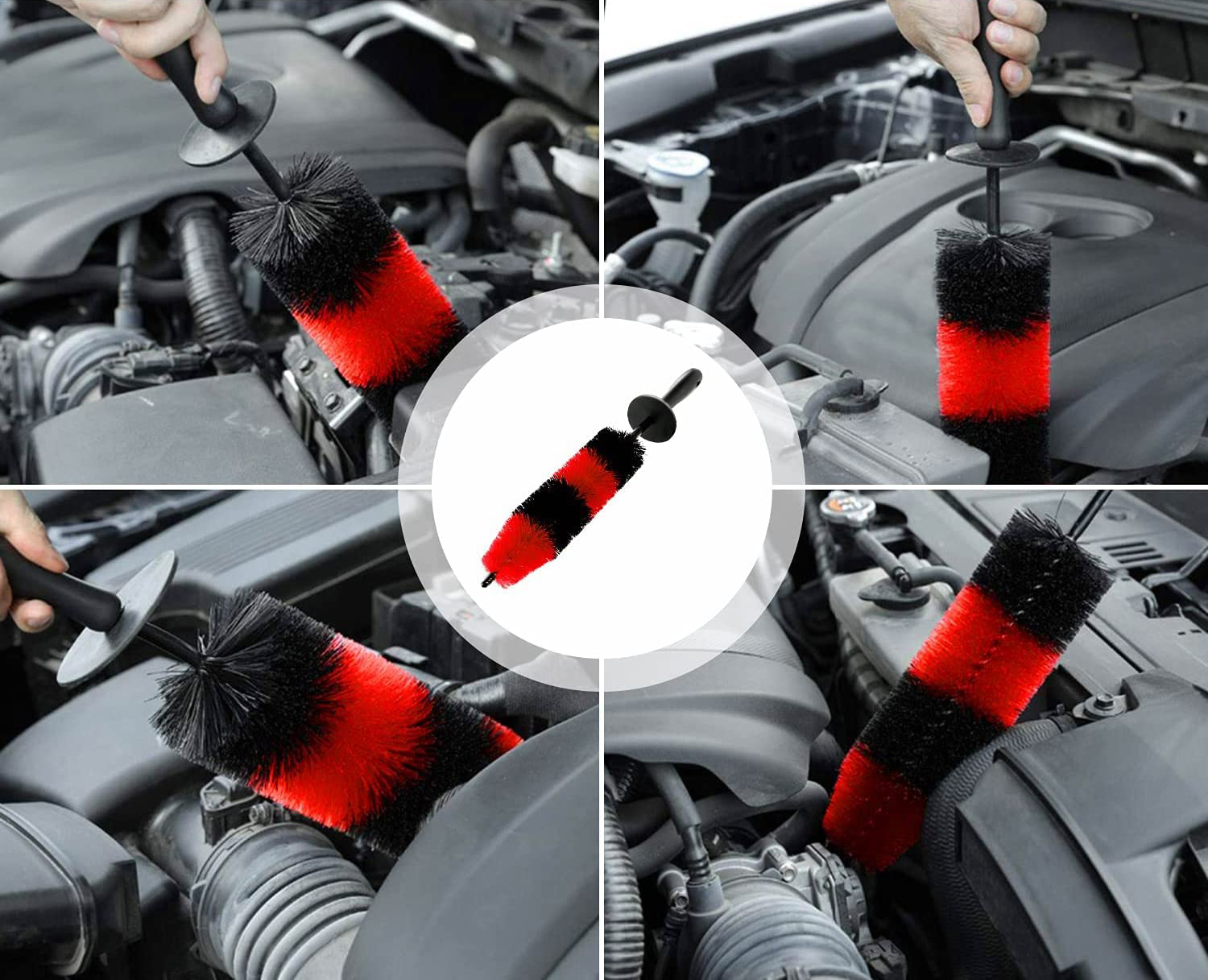 8 Pcs Car Wheel Wash Brush For Tire PP Nylon Customized