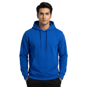 Hoodies d'automne et d'hiver, style streetwear, à manches longues, amples, couleur unie, décontractés, en polaire, blancs - Product Image 1