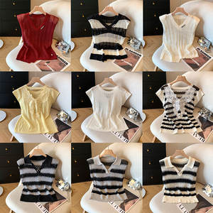 <span class=keywords><strong>เสื้อ</strong></span>สเวตเตอร์ถักไหมพรมผู้หญิงแบบขายส่ง คละแบบ ดีไซน์<span class=keywords><strong>เสื้อ</strong></span>ยืดแขนสั้นทรงโอเวอร์ไซส์ <span class=keywords><strong>แขน</strong></span>ทรง<span class=keywords><strong>ปีกค้างคาว</strong></span> แบบโปร่ง - Product Image 3