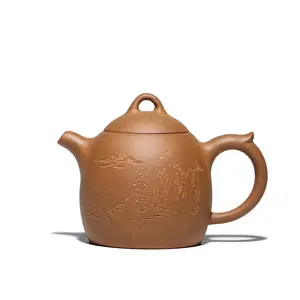 Handmade Classical Chinese Traditional Yixing Zisha Terracota Clay Teapot Set