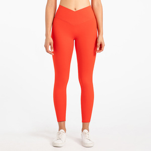 Xsunwing mới tập luyện thể thao V eo liền mạch leggins chạy nhanh khô hoạt động tayt tập thể dục mặc quần xà cạp cho phụ nữ wlq0328 - Product Image 6