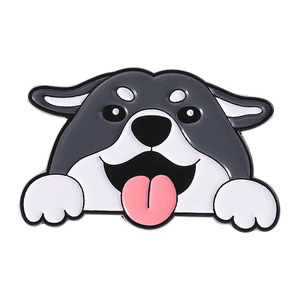Alfileres esmaltados de <span class=keywords><strong>perro</strong></span> de dibujos animados Gute <span class=keywords><strong>Border</strong></span> <span class=keywords><strong>Collie</strong></span> Golden Retriever Siberian Husky Corgi Pet broches insignia de solapa regalos de joyería divertidos - Product Image 6