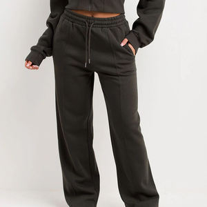 Sweat-shirt à capuche zippé pour femme, coupe courte, coupe oversize, coupe-vent, respirant, grammage lourd, séchage rapide, écologique, personnalisable en usine, pour l'hiver - Product Image 3