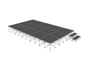 ESI Plataforma Elevadora de Aluminio con Altura Ajustable, Capacidad de Carga de 500kg, Diseño Modular Portátil para Eventos, 12 Pulgadas - Product Image 4