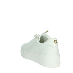 Marco Tozzi Baskets blanches à enfiler pour femme, talon plat, 39, chaussures tendance en toile - Product Image 2