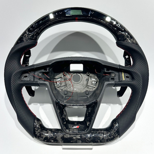Volante Deportivo de Fibra de Carbono Versión Racing para <span class=keywords><strong>SEAT</strong></span> <span class=keywords><strong>Leon</strong></span> Mk3 FR <span class=keywords><strong>Cupra</strong></span> Ibiza, Volante Carbone, Volante <span class=keywords><strong>Cupra</strong></span> - Product Image 1