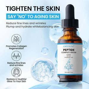 Sérum Visage Triple Action Bio Anti-Âge Acide Hyaluronique Vitamine E Niacinamide Peptide Réduction des Rides Peaux Grasses 30ml - Product Image 3