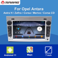 Autoradio multimédia Android 11 7 pouces 1+16G 2+32G 4+64G avec navigation GPS WIFI DDP Europe Espagne Entrepôt 2 Din Opel
