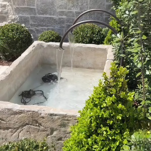 Bañera <span class=keywords><strong>de</strong></span> Mármol Grande para Exteriores, Tamaño Personalizado, Ovalada, Independiente, para Patio, Acabado Pulido, Esencial para Villas <span class=keywords><strong>de</strong></span> Lujo - Product Image 6