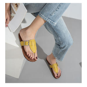 Chaussures pour femmes en cuir de vachette véritable, antidérapantes, souples, pour le printemps et l'automne, style urbain, talon de 1 cm - Product Image 3