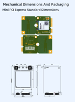 Módulo Inalámbrico EC800XEU 4G LTE Cat 1 Mini PCIe con Interfaz UART USB, Solución M2M IoT Disponible en la Región Europea