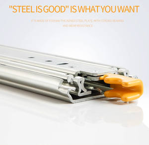 Glissières en acier à extension complète de 76 mm, robustes, pour camion de service, tiroir à outils, glissière à roulement à billes avec verrouillage, verrouillage et déverrouillage, meubles de <span class=keywords><strong>cuisine</strong></span> - Product Image 2