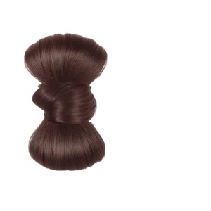 Peluca de moño bajo con clip, moño de pelo natural simulado para mujer - Product Image 1