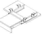 Vente en gros, plateau de clavier de bureau, tiroir coulissant, canal télescopique, curseur de Table pour clavier, 27mm