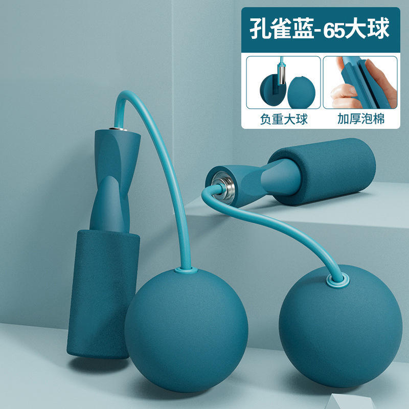 Eva65mm bleu paon-grosse boule