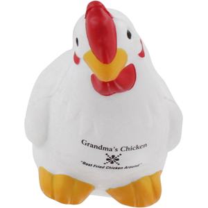Bola de estrés de juguete antiestrés de Pu de pollo con logotipo personalizado - Product Image 4