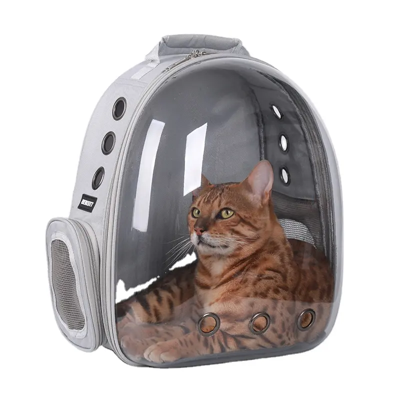 Cat Carrier Bags Atmungsaktive Pet Carriers Kleiner Hund Cat Rucksack Travel Space Capsule Cage Pet Transport Bag Tragen für Katzen