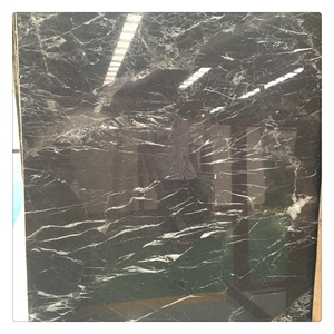Olive <span class=keywords><strong>grey</strong></span> Marble đánh bóng đánh bóng đá cẩm thạch sàn gạch - Product Image 2