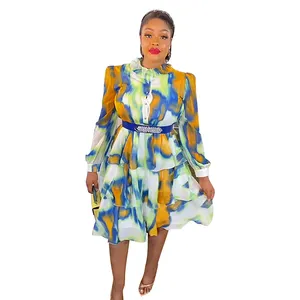ARTTY African Dresses For Women Clothing Elegant Casual Dresses With Belt Wholesale Clothing In Southen Africa