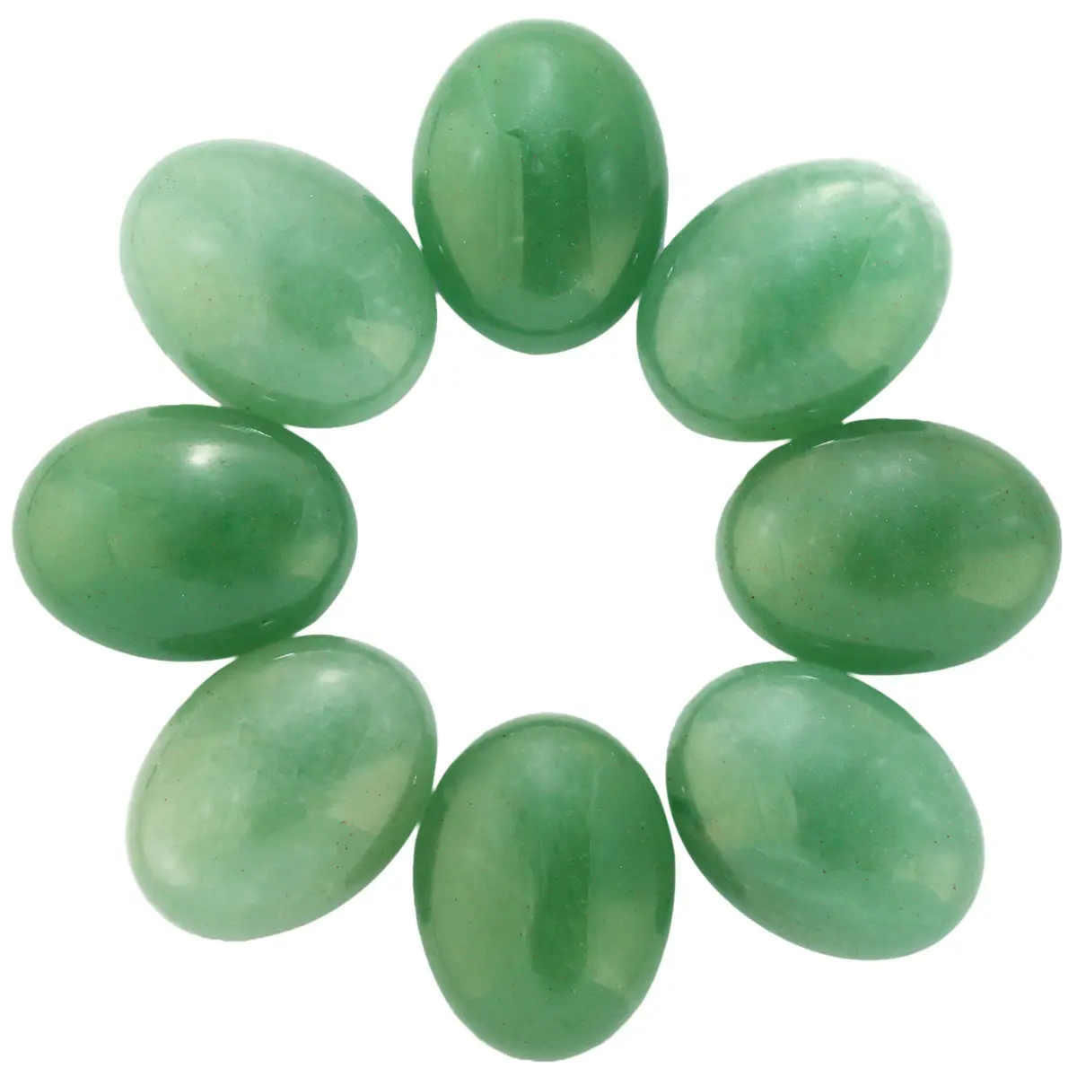 Cabochon d'aventurine verte naturelle 10 pièces, accessoires pour femmes, sans trou, pour bricolage, artisanat, bijoux, boucles d'oreilles