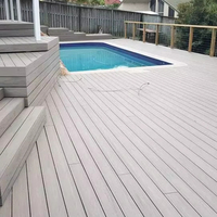 Planches de terrasse en WPC durables 21x145mm pour jardin extérieur