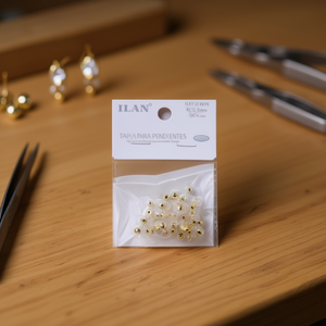 Fermaglio per orecchini Ilan 6x11,5 mm color oro, confezione da 40 pezzi - Product Image 3