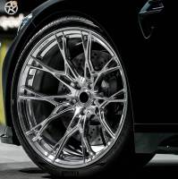 Jantes en alliage chromé DW Five Split Twin 18 19 20 22 pouces 5 trous compatibles BMW M3 M5 Concave Taille personnalisée Ajustement sur mesure Fabriqué sur commande