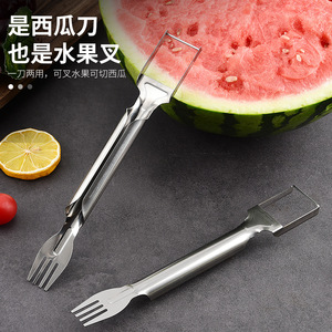 Nouveau coupe-pastèque en acier inoxydable, coupe-fruits multifonctionnel, coupe-pastèque, en stock. - Product Image 1