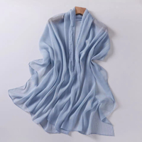 Voile Sharut 2025 de luxe dégradé en mousseline avec fil argenté pour femmes musulmanes, foulard islamique de haute qualité, collection Printemps
