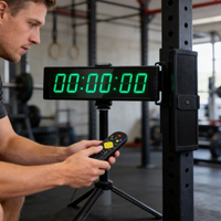Reloj de Competición LED Resistente a Impactos de Alta Resistencia con Activación por Golpe para Centros de Entrenamiento Profesional y Gimnasios
