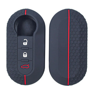 3 bottoni in Silicone custodia per chiave auto a distanza <span class=keywords><strong>Fiat</strong></span> 500 Ducato 500L Lancia Musa <span class=keywords><strong>Panda</strong></span> <span class=keywords><strong>accessori</strong></span> - Product Image 3