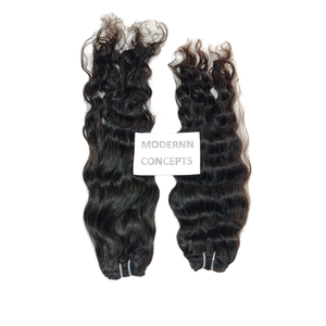 ผมต่อจากผมมนุษย์สำหรับต่อจาก100% ผมผมธรรมชาติแบบไม่ผ่านกระบวนการผมชาวอินเดียสีดำ - Product Image 1