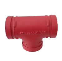 Raccord de tuyauterie rainuré en fonte ductile durable, connexion robuste pour système d'extinction d'incendie, CVC et tuyauterie industrielle