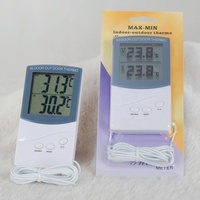 Higrómetro Digital, Monitor de Temperatura y Humedad Interior/Exterior con Pantalla LCD, Gran Venta