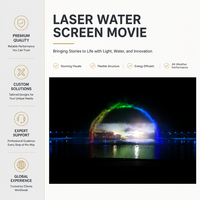 Fuente de Agua con Pantalla Láser Holográfica 3D Lishi, Proyector Musical para Exteriores a Gran Escala, Proyecto de Lago Danzante, Venta al Por Mayor OEM