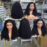 Perruques colorées bouclées Pixie en cheveux humains, fournisseur de perruques frontales en dentelle HD transparente 13x4, sans colle, en cheveux vietnamiens bruts pour femmes