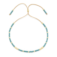 Bracelet fin perlé à motif végétal en perles de rocaille MIYUKI, promotionnel et abordable, pour l'anniversaire des enfants