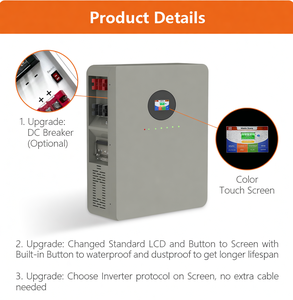 แบตเตอรี่ LITHTECH Lifepo4 กำลังสูง 5 กิโลวัตต์/ชั่วโมง สำหรับระบบแผงโซลาร์เซลล์ - Product Image 5