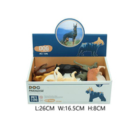 Venta caliente 12PCs animal Toy set Pvc Modelo Juguetes Plástico Caucho Granja Animal Juguetes